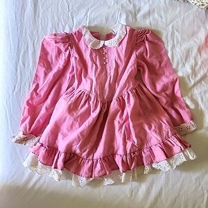 Vintage girls pink dress